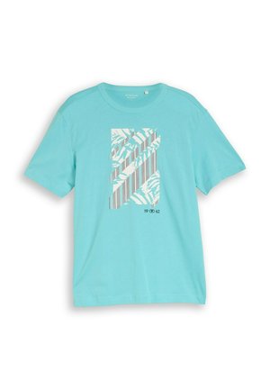 TOM TAILOR, TOM TAILOR T-SHIRT T-SHIRT MIT PRINT - Print T-shirt - river teal