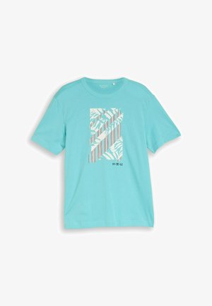 TOM TAILOR, TOM TAILOR T-SHIRT T-SHIRT MIT PRINT - Print T-shirt - river teal