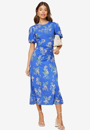 Lipsy PUFF SLEEVE RUCHED PRINTED - Trikoomekko - blue