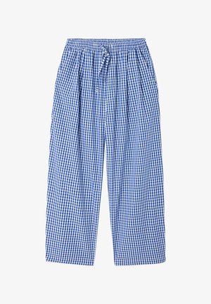American Vintage, PANTALON FEMME EKIROW - Pantalon classique - vichy bleu