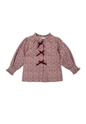 FLORES CON LAZOS - Blusa - fresa