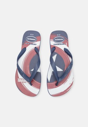 MARVEL LOGOMANIA UNISEX - Teensandalen - navy blue