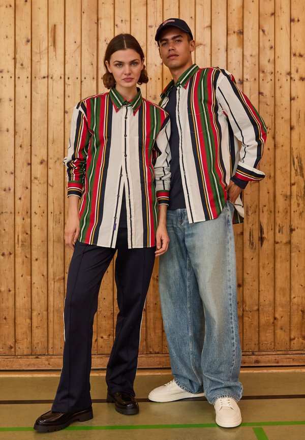 EXCLUSIVE HERITAGE 2.0 REL PRINTED STRIPE SHIRT - Button-down blouse - multicolor