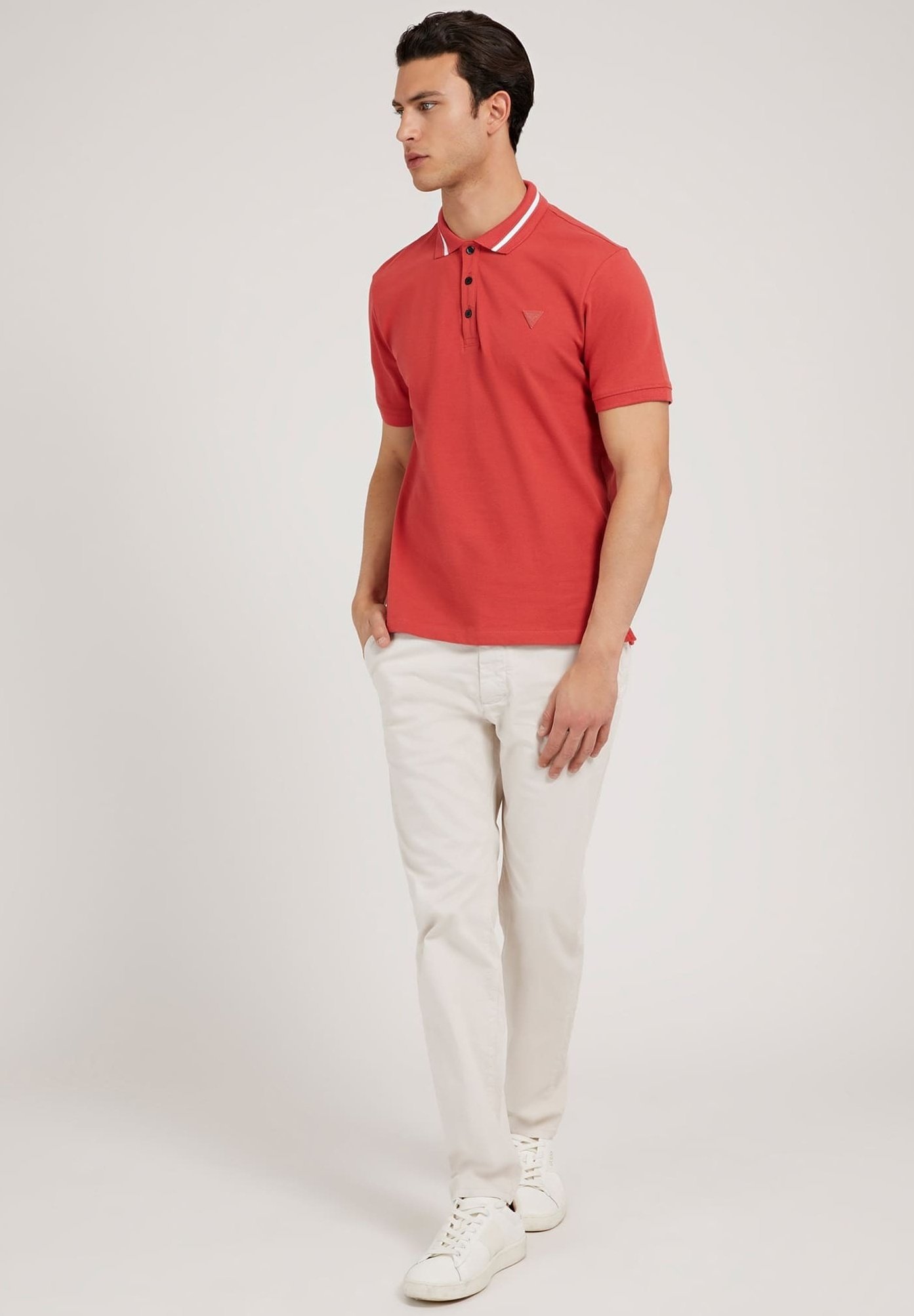 Guess KLASSISCHES - Poloshirt - rot 