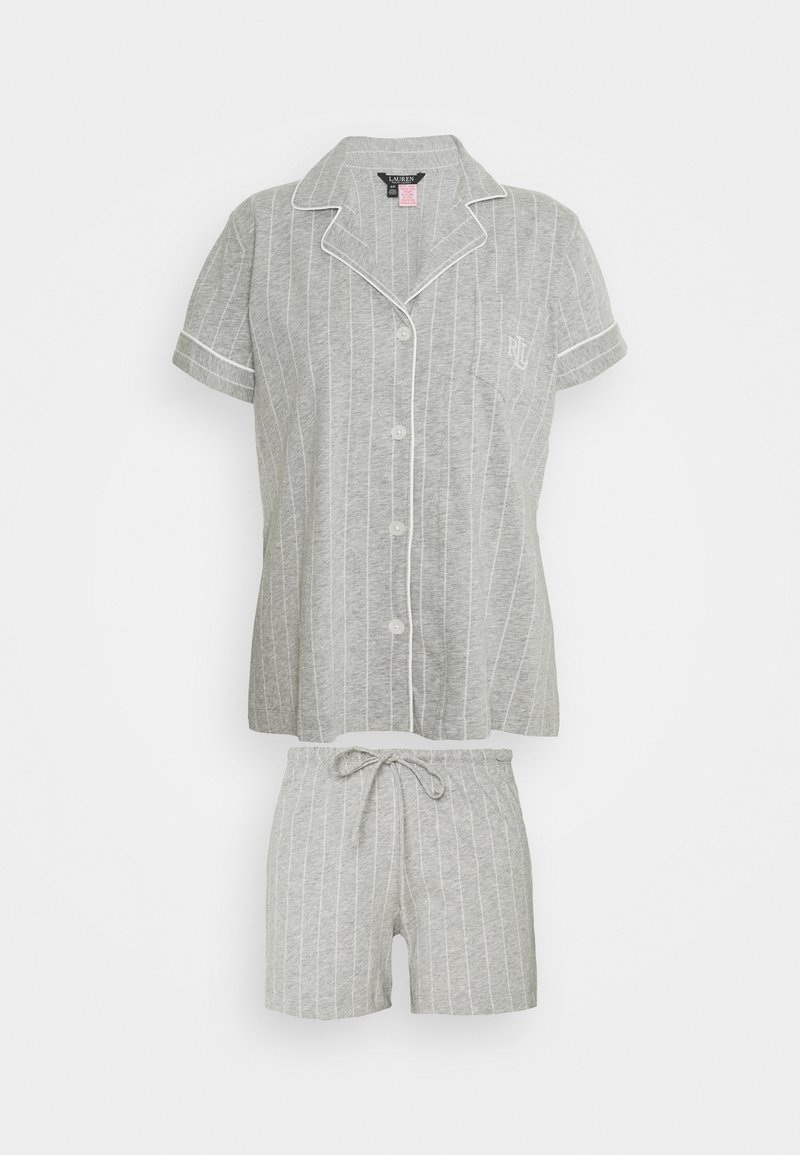 Lauren Ralph Lauren NOTCH COLLAR BOXER PAJAMA - Pyjamas - gryst