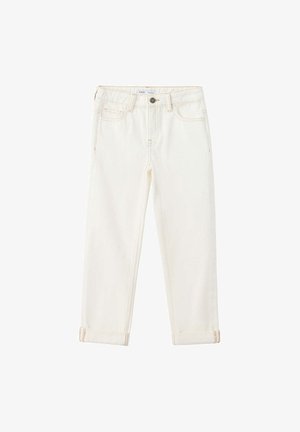 Mango Kids, KID - Džínsy tapered fit - off white