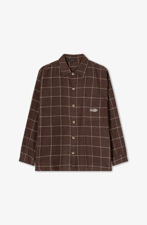 Kaotiko MILTON CHECKED UNISEX - Bluza z gumbi - brown