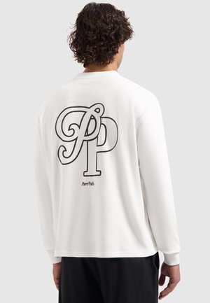 BOXY FIT CREWNECK LS - Long sleeved top - off white