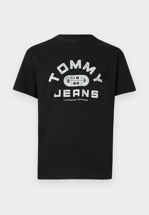 Tommy Jeans, GRAPHIC CREW NECK JERSEY T-SHIRT - T-shirts print - black