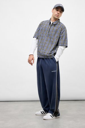 IF PANELLED HARRI BAGGY UNISEX - Joggebukse - blue