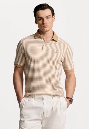 CLASSIC FIT SOFT COTTON POLO SHIRT - Polokošeľa - classic camel/white