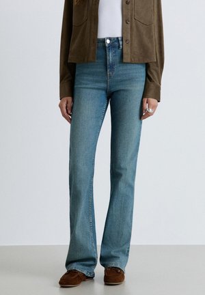 Calliope, JEAN TINTA UNITA - Jeans bootcut - blu denim sabbiato