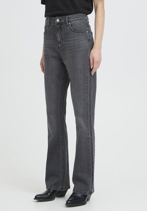 b.young, BYKAJANE BOOTCUT JEANS - Jeans bootcut - dark grey denim