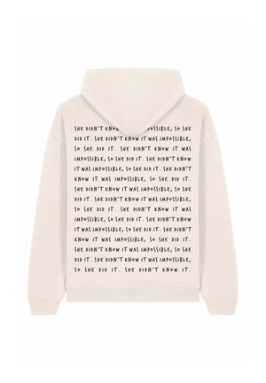 SHE DIDNT KNOW IT WAS IMPOSSIBLE - Sweatshirt - off white