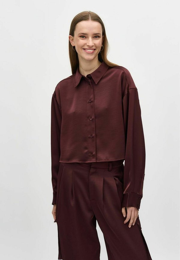 EMELE-M - Hemdbluse - bordeaux