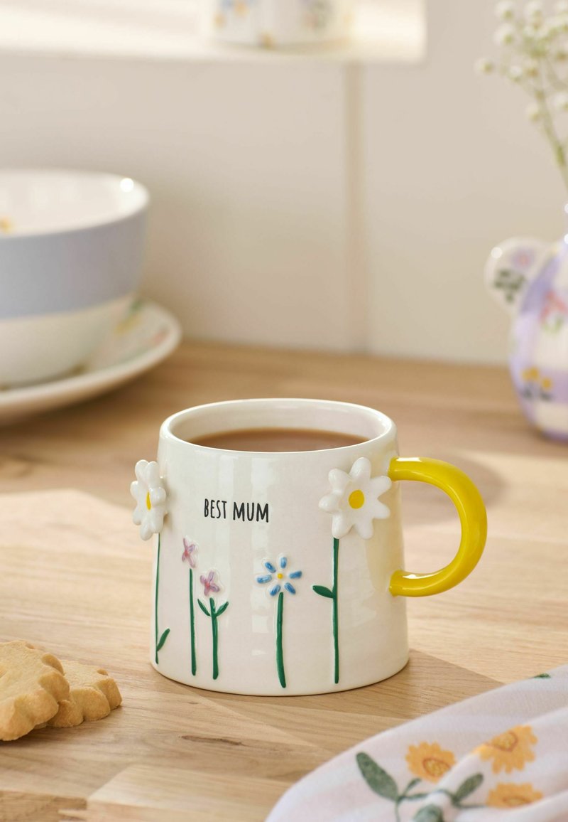 Next FLORAL PRINT BEST MUM MUG - Tasse - yellow/gelb
