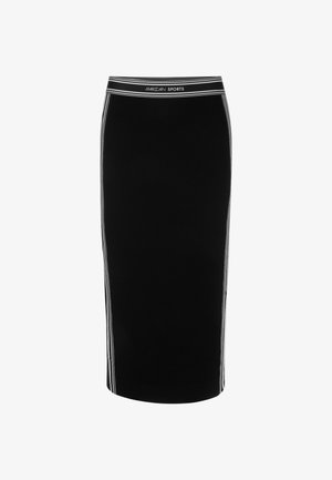 Marc Cain Pencil skirt - black and white