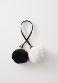 ALLEGRA CHARM POMPON - Nøgleringe - bianco/nero