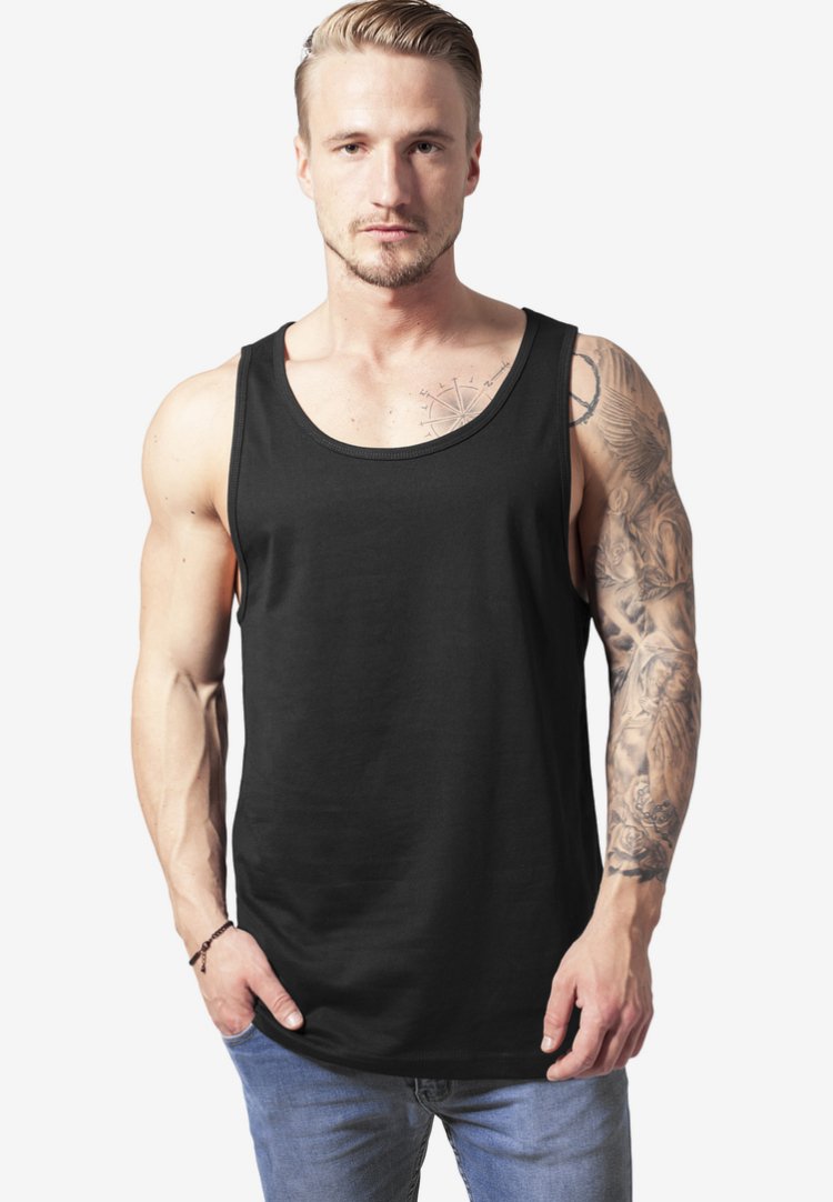 Urban JERSEY BIG TANK - Top - black/negro - Zalando.es