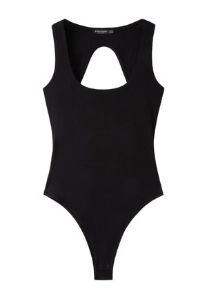 Stradivarius, OPEN-BACK BODYSUIT - Débardeur - black