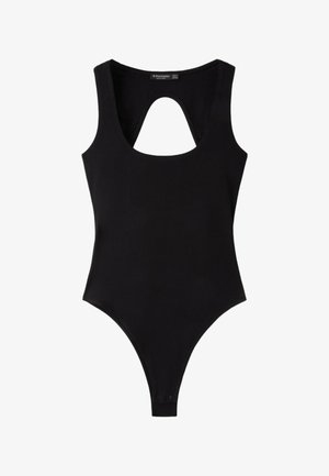 Stradivarius, OPEN-BACK BODYSUIT - Débardeur - black