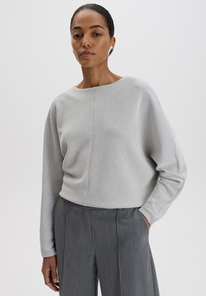 someday., RELAXED FIT RIBBED TEXTURE - Longsleeve - featherstone melange