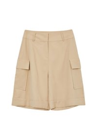 BERMUDA CON TASCONI  - Shorts - beige