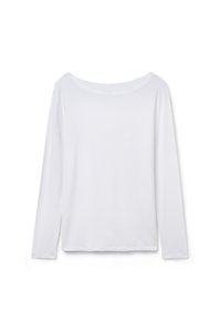 MANICA LUNGA SCOLLO A BARCHETTA - Langarmshirt - milk white