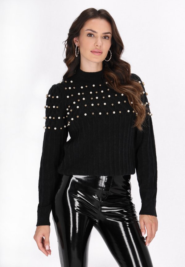 Strickpullover - schwarz