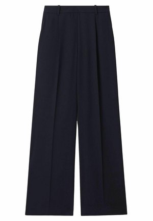 Reiss EDEN HALF ELASTICATED WIDE LEG - Bukser - navy