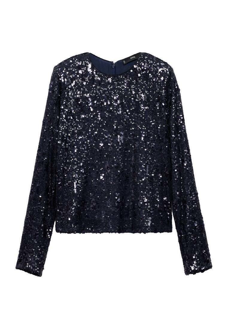 Mango Blouse koningsblauw