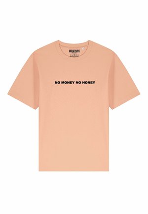 NO MONEY NO HONEY UNISEX HEAVYWEIGHT TEE 25 - Print T-shirt - light pink