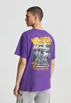 Terranova T-shirt con stampa - viola