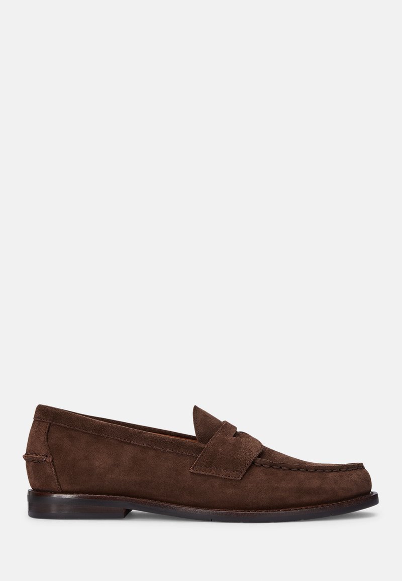 Polo Ralph Lauren ALSTON SUEDE PENNY LOAFER - Zapatos sin cordones - dark brown