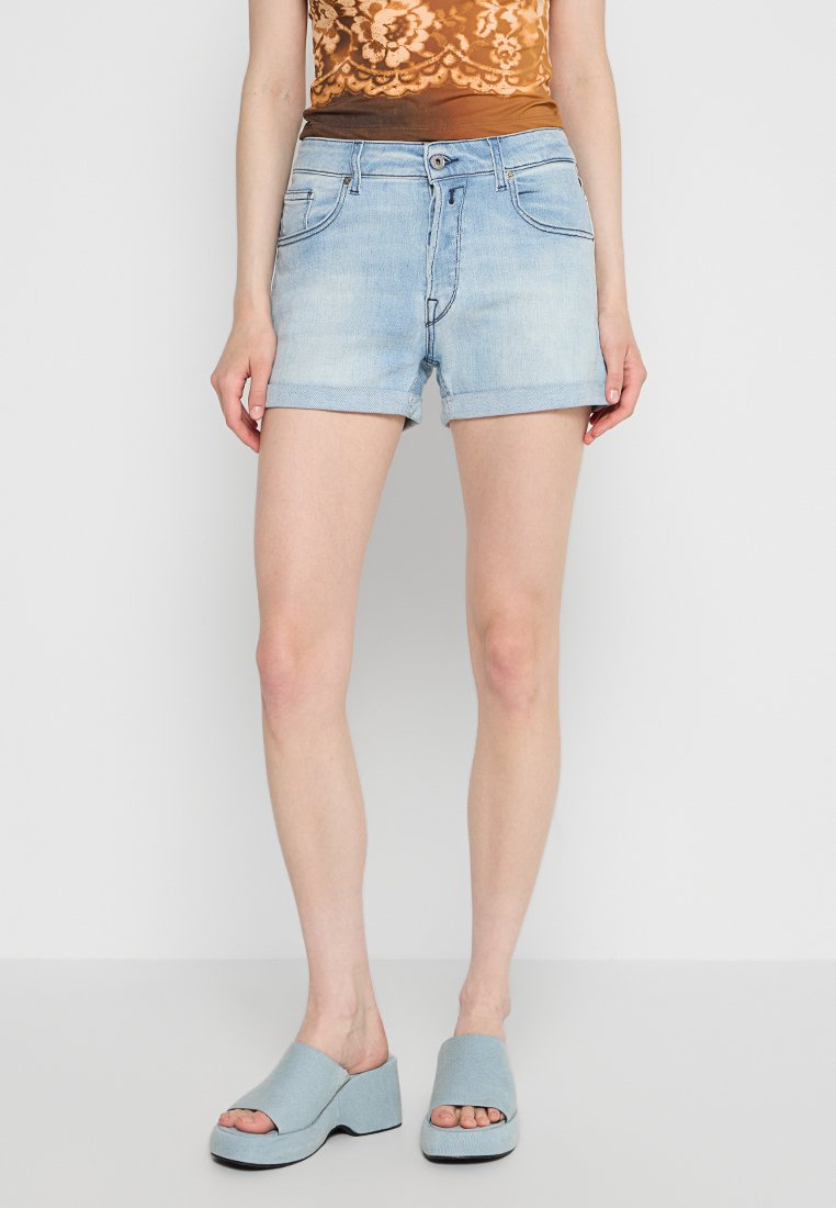 Replay Jeansshort lichtblauw