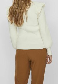 VILA Stickad tröja - off-white