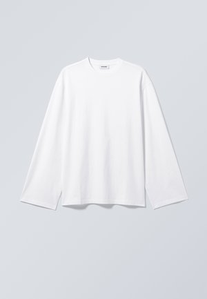 Weekday OVERSIZED LONG SLEEVE  - Pikkade varrukatega topp - white