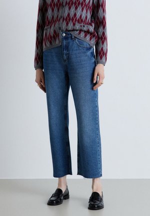 Calliope, JEAN TINTA UNITA - Jeans a sigaretta - blu denim medio