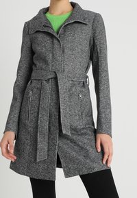 ONLY Abrigo corto - mottled dark grey