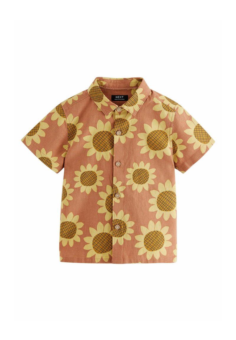 Next REGULAR FIT - SHORT SLEEVES SUNFLOWER - Skjorter - rust brown