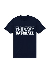 Henry Tiger DUKE SONS BASEBALL THERAPY - Triko s potiskem - navy blue