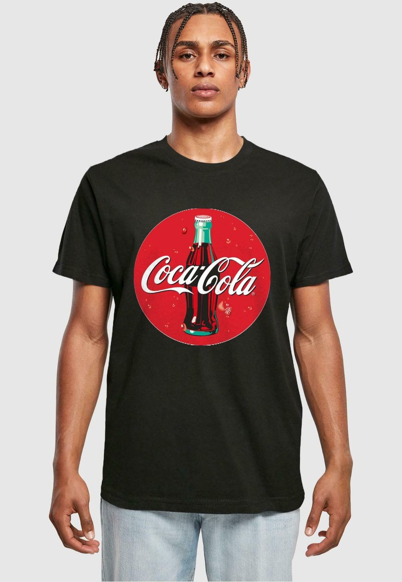 Merchcode - COCA COLA BOTTLE LOGO TEE - T-shirt print - black, Vergroten