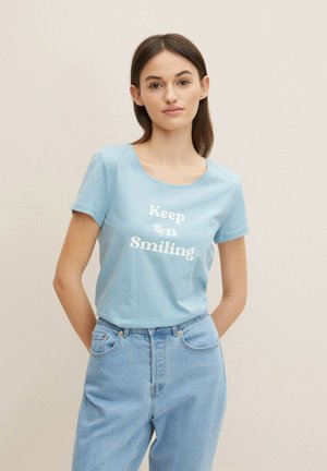 Print T-shirt - calm cloud blue