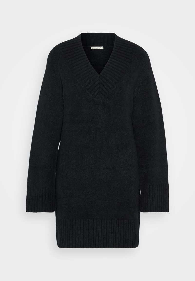 Abercrombie & Fitch Gebreide jurk zwart