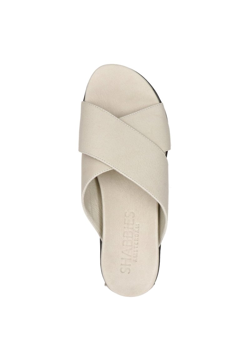 Damen Sneaker | Shabbies Amsterdam Pantolette flach ecru/offwhite - PI69288 Damen Sneaker | Shabbies Amsterdam Pantolette flach ecru/offwhite - PI69288
