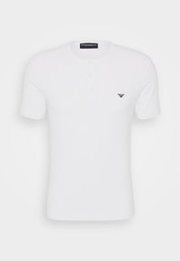 Emporio Armani SLEEVE HENLEY - Undershirt - white - Zalando.co.uk