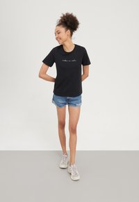 Even&Odd 2 PACK - Majica kratkih rukava s printom - teal/black