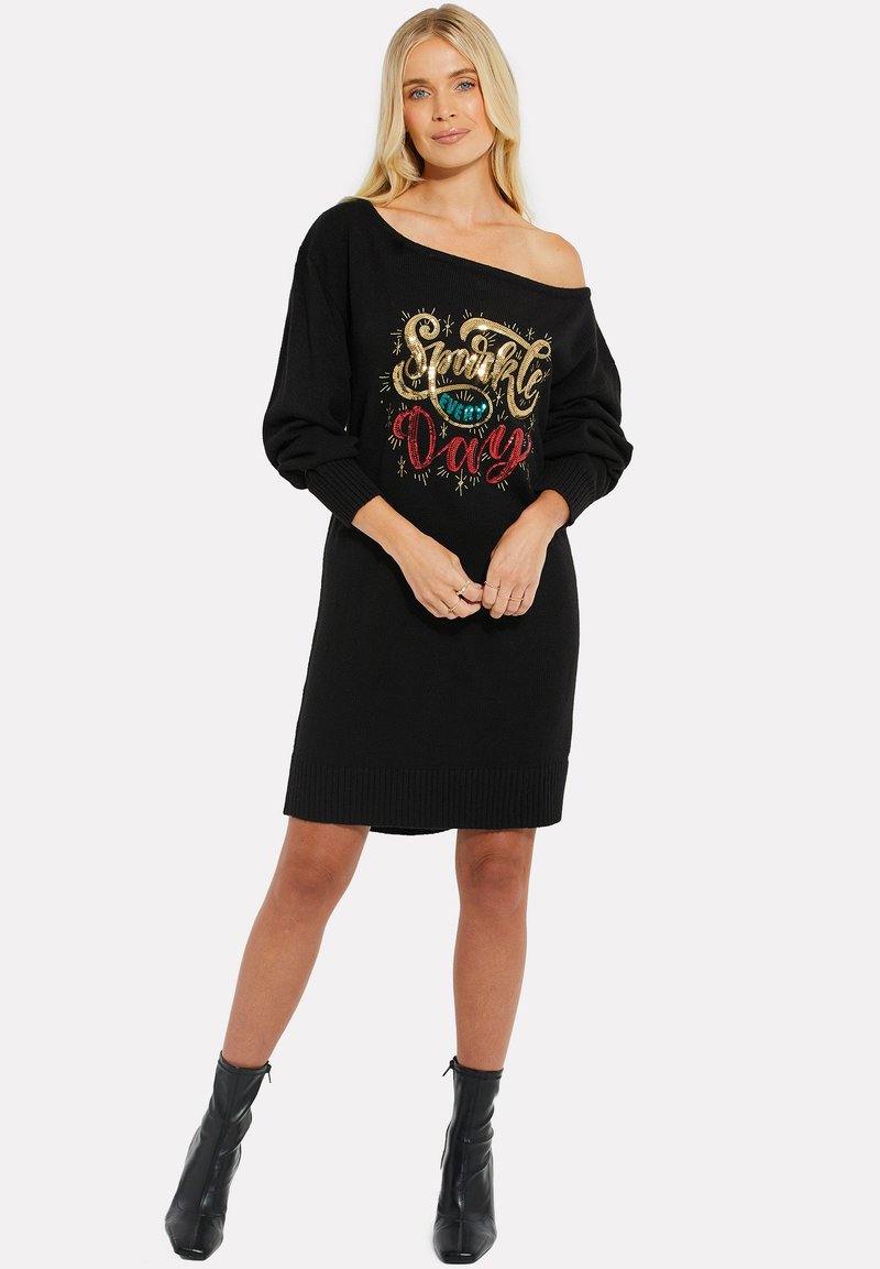 Threadbare THB HOPE XMAS Jumper dress black Zalando.de