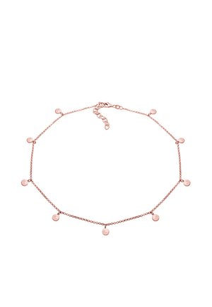 CHOKER COIN PLATE - Halskæder - rosegold-coloured