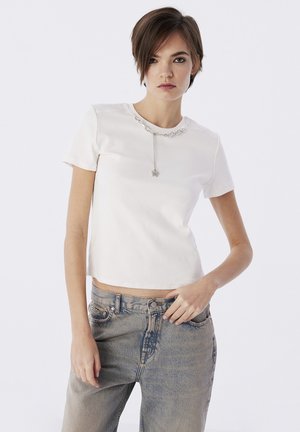 WITH ACCESSORIES - T-shirt basic - ecru